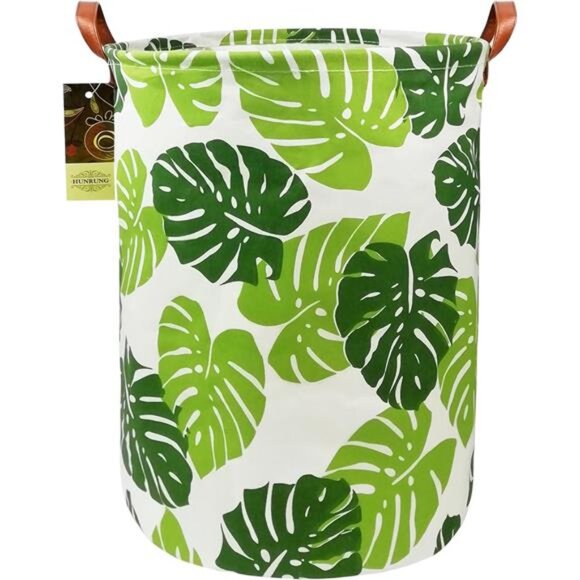 Laundry Hamper,Large Canvas Fabric Lightweight Storage Basket Toy Organizer - Picture 1 of 7